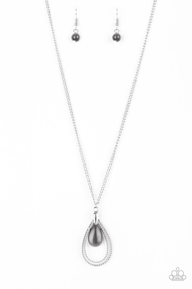 Teardrop Tranquility - Black - Paparazzi Necklace Image