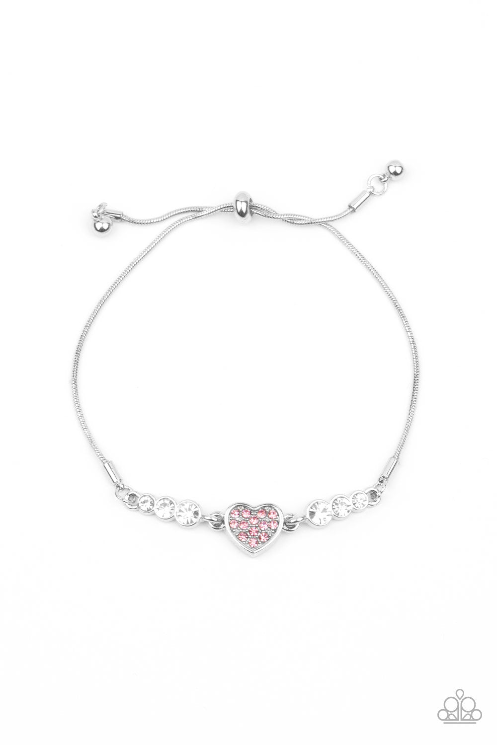 Paparazzi Bracelet LOP Jan 2021 ~ Big-Hearted Beam - Pink