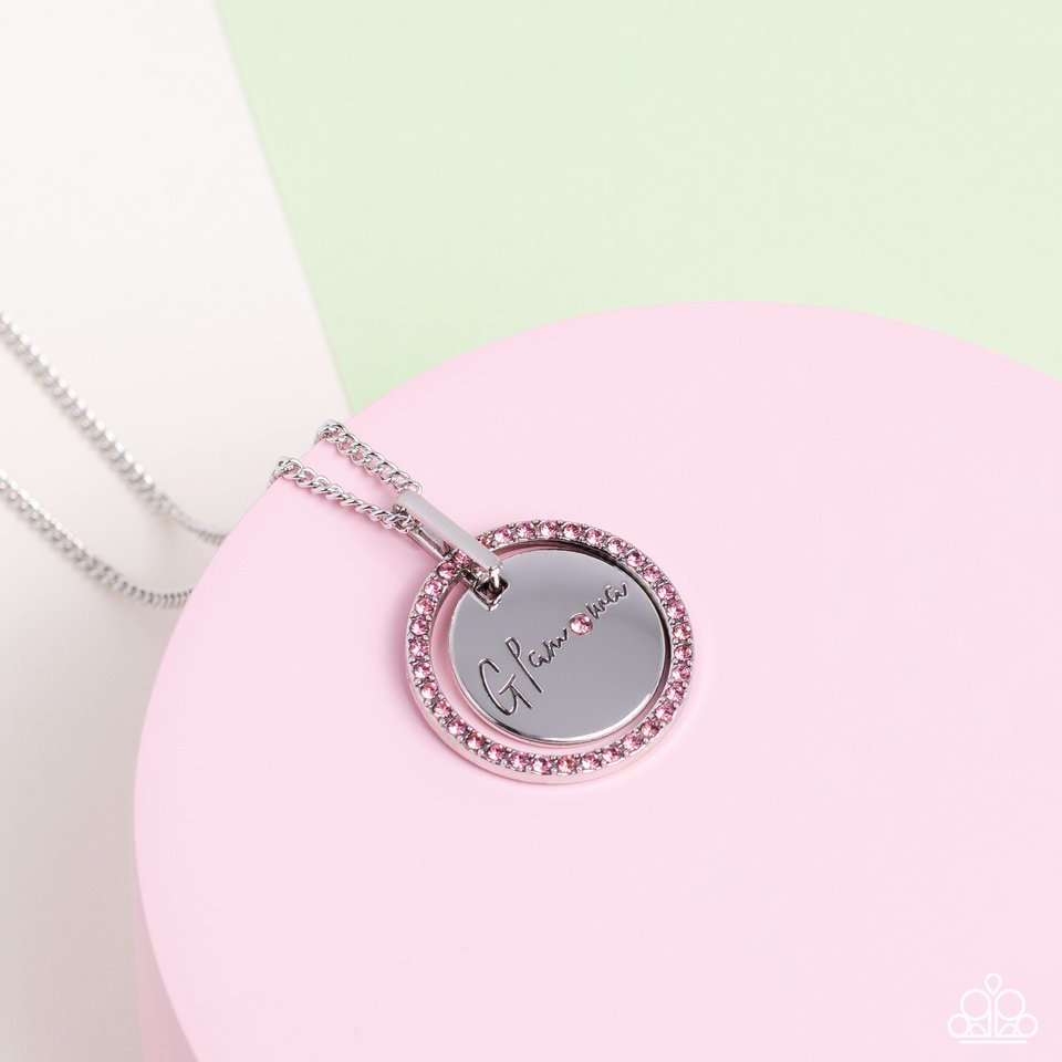 Glam-ma Glamorous - Pink - Paparazzi Necklace Image