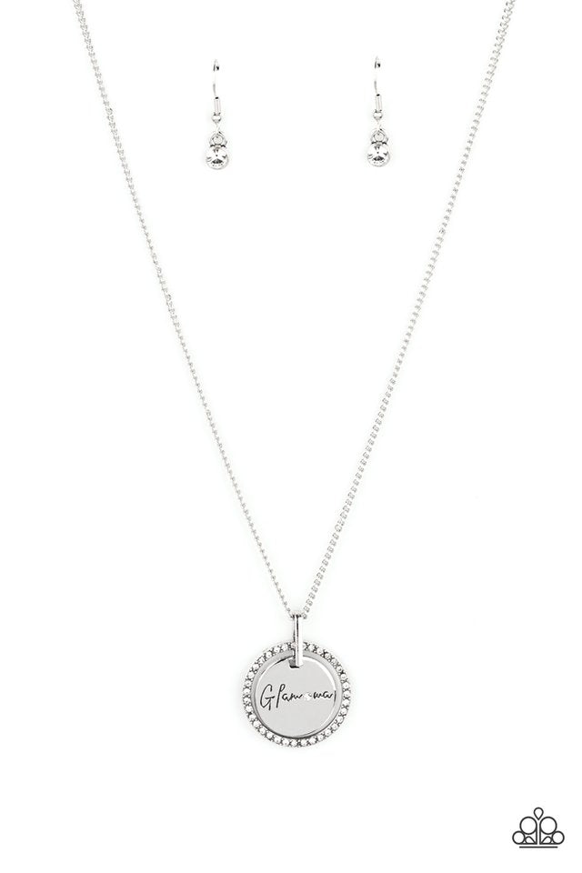 ​Glam-ma Glamorous - White - Paparazzi Necklace Image
