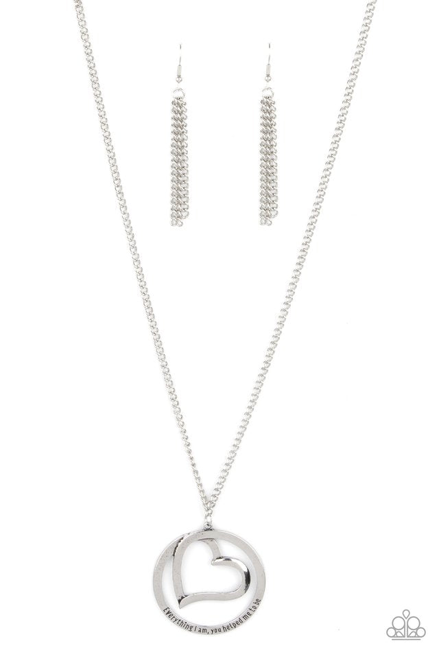 ​Positively Perfect - Silver - Paparazzi Necklace Image