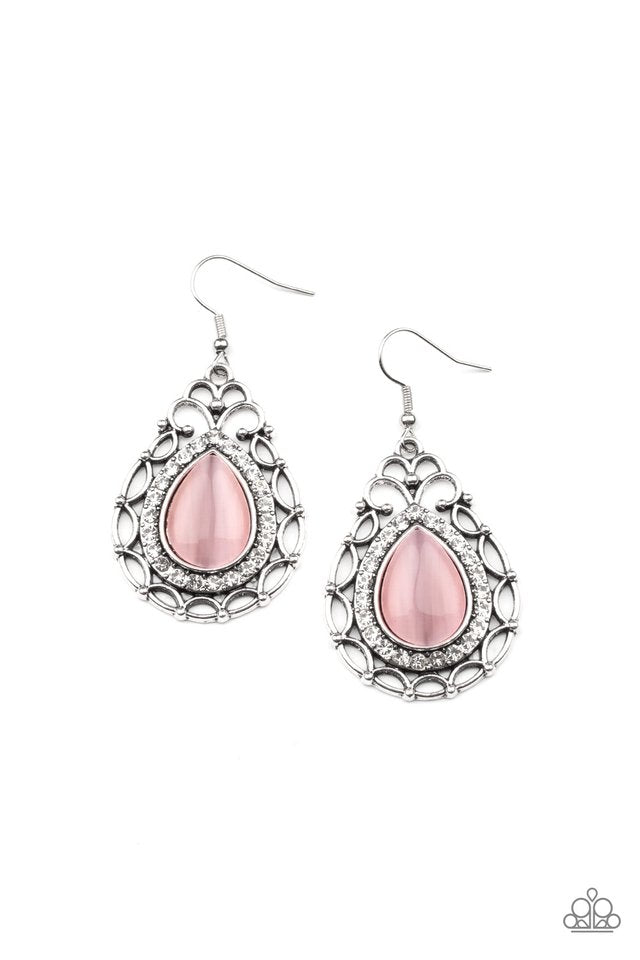 Endlessly Enchanting - Pink - Paparazzi Earring Image