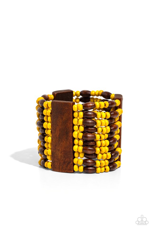Tropical Takeover - Yellow - Paparazzi Bracelet Image
