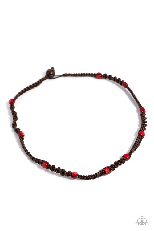 Scenic Climb - Red - Paparazzi Necklace Image
