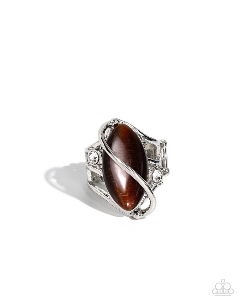 Enlightened Elegance - Brown - Paparazzi Ring Image
