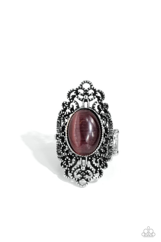 Once Upon a Meadow - Purple - Paparazzi Ring Image