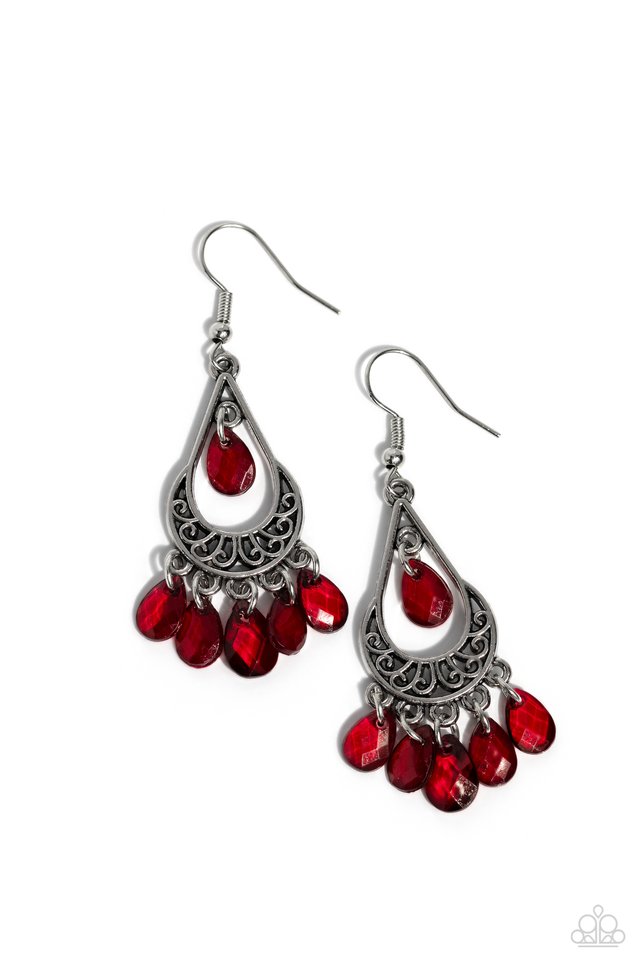Beachside Ballroom - Silver - Paparazzi Earring Image