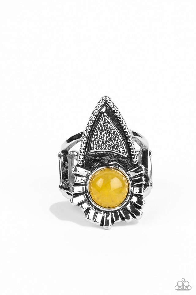Solstice Scene - Yellow - Paparazzi Ring Image