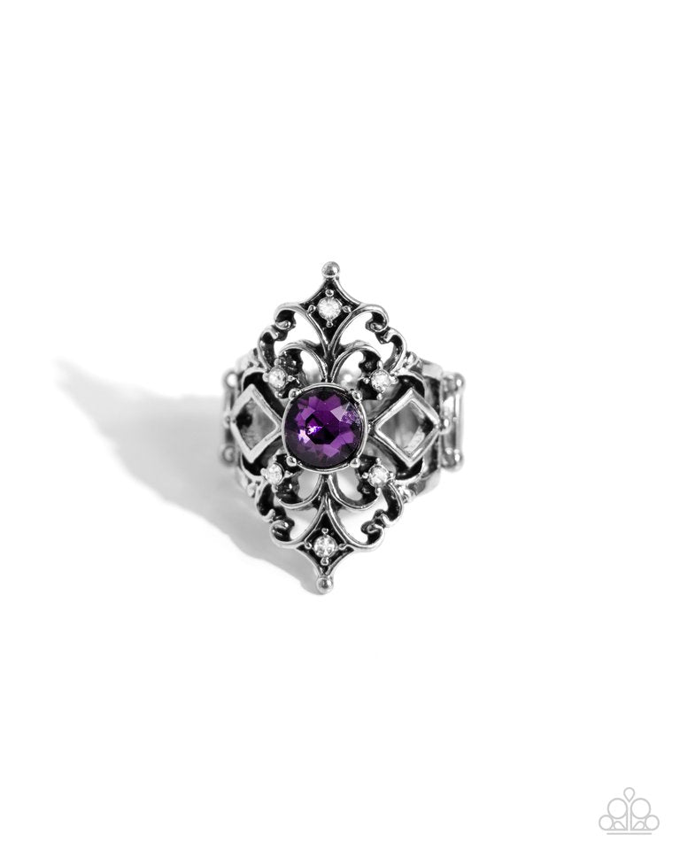Iconic Insignia - Purple - Paparazzi Ring Image