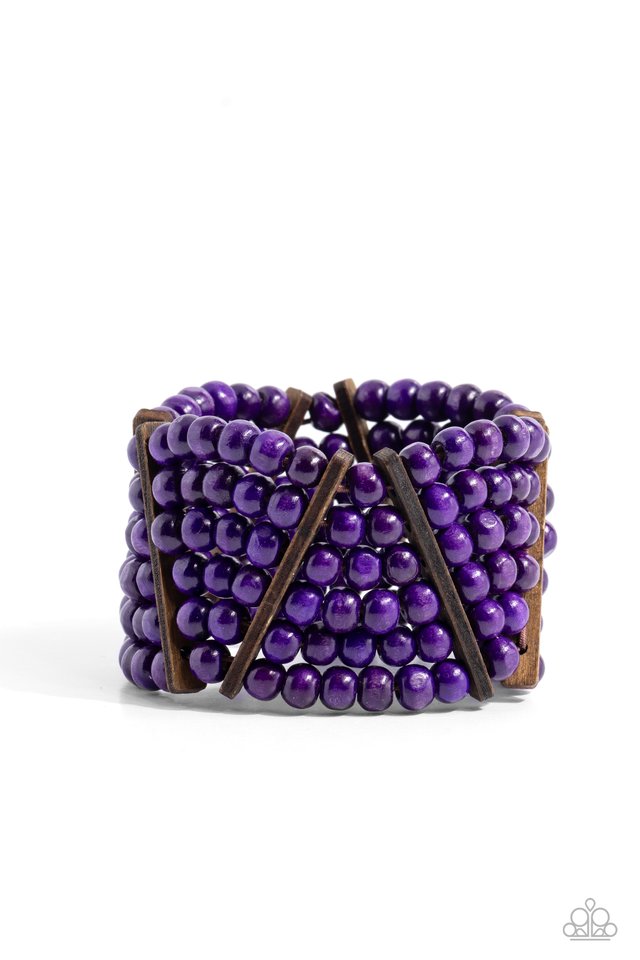 Way Off TROPIC - Purple - Paparazzi Bracelet Image