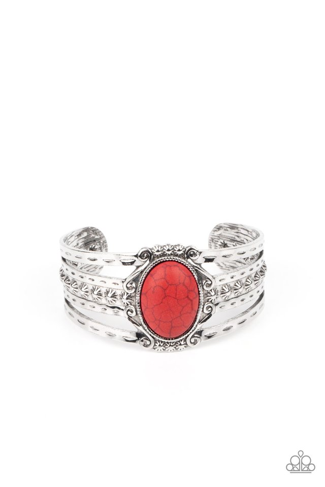 Mojave Mecca - Red - Paparazzi Bracelet Image