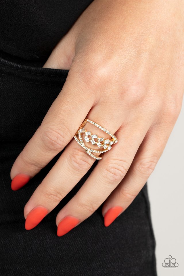 Lavishly Luminary - Gold - Paparazzi Ring Image