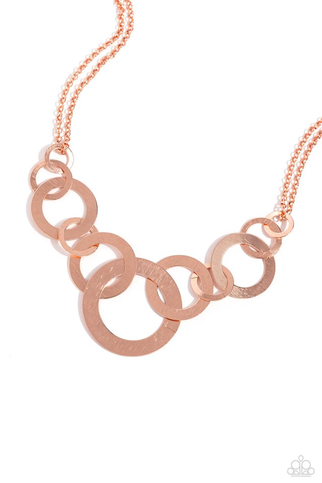 Uptown Links - Copper - Paparazzi Necklace Image