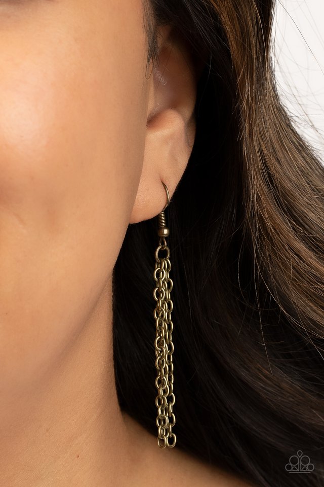 Industrial Jungle - Brass - Paparazzi Necklace Image