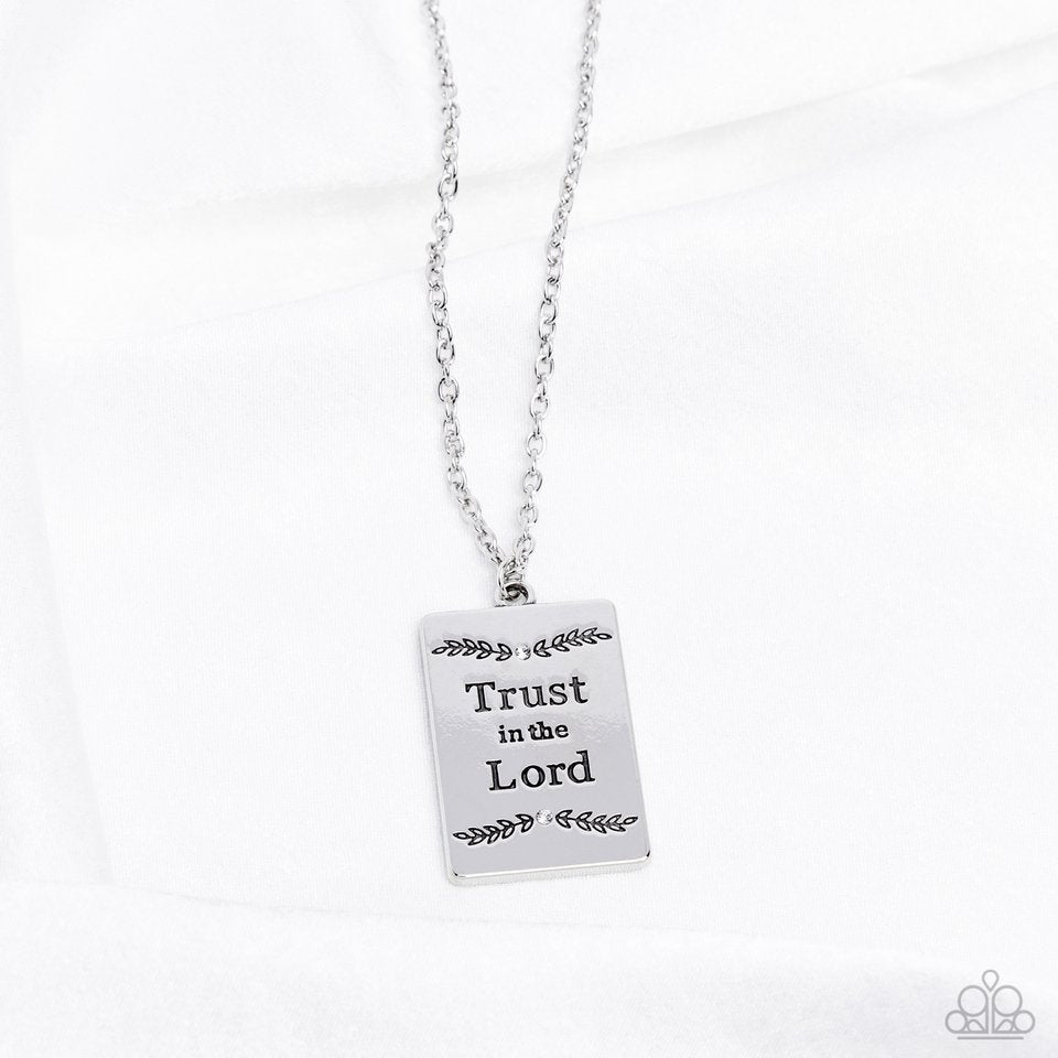 ���All About Trust - White - Paparazzi Necklace Image