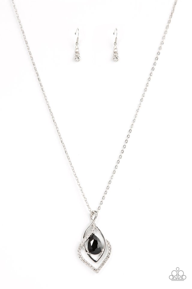 Dauntless Demure - Black - Paparazzi Necklace Image