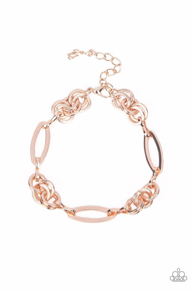 Chic Charmer - Rose Gold - Paparazzi Bracelet Image