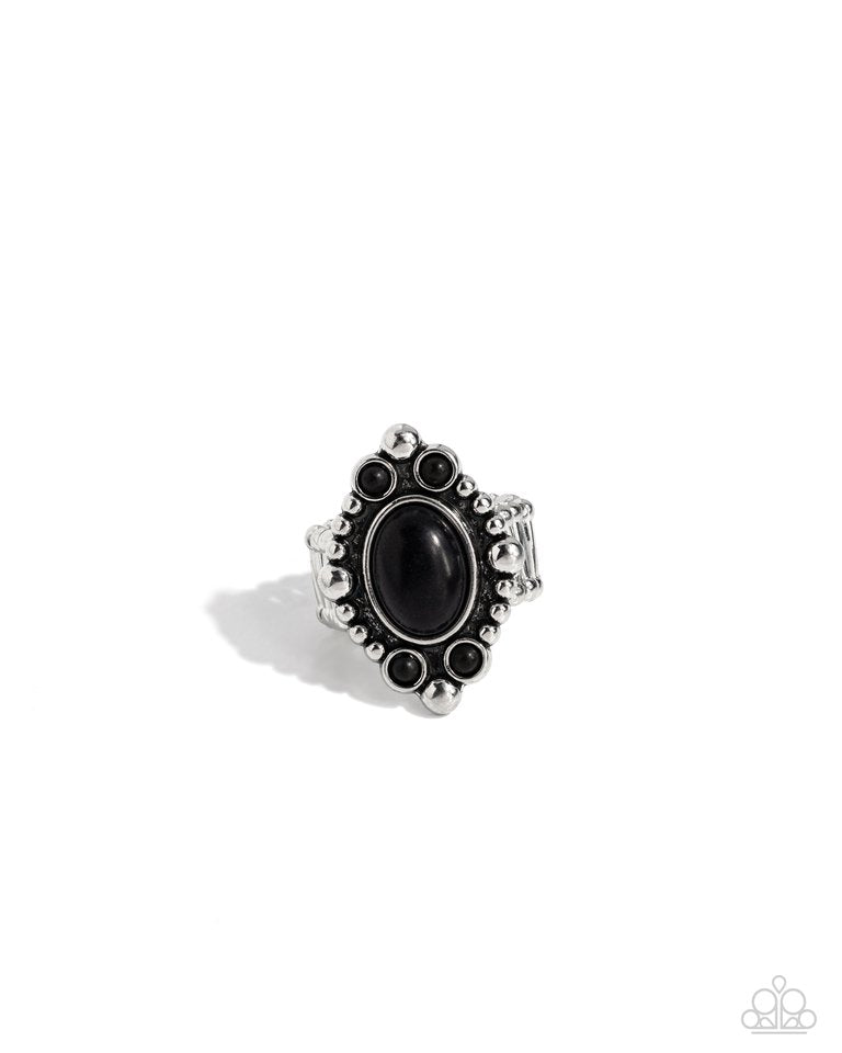 Cactus Corral - Black - Paparazzi Ring Image