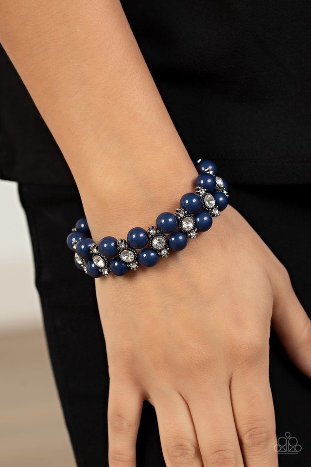 Starlight Reflection - Blue - Paparazzi Bracelet Image