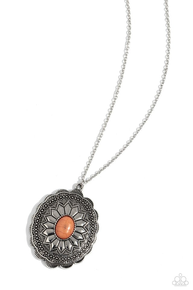 ​​Mojave Mirage - Orange - Paparazzi Necklace Image