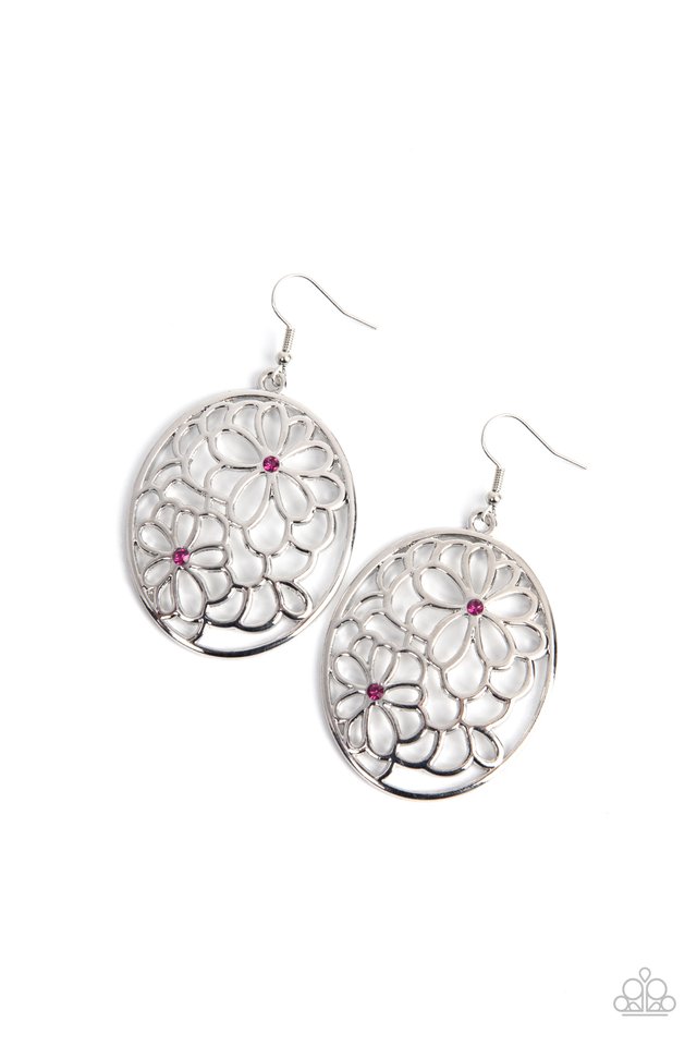 Meadow Maiden - Pink - Paparazzi Earring Image