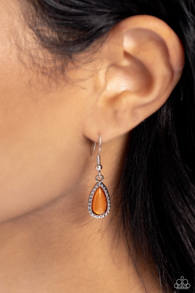Exceptionally Ethereal - Orange - Paparazzi Necklace Image