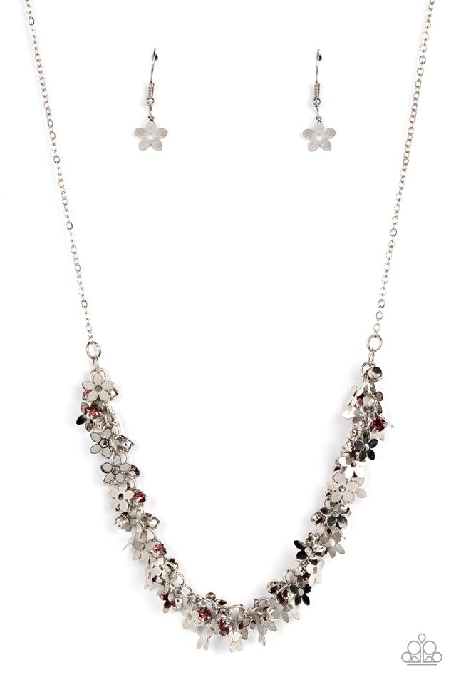 Fearlessly Floral - Purple - Paparazzi Necklace Image