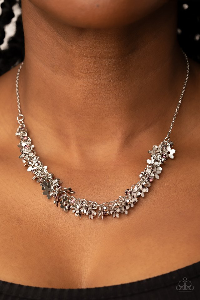 Fearlessly Floral - Purple - Paparazzi Necklace Image