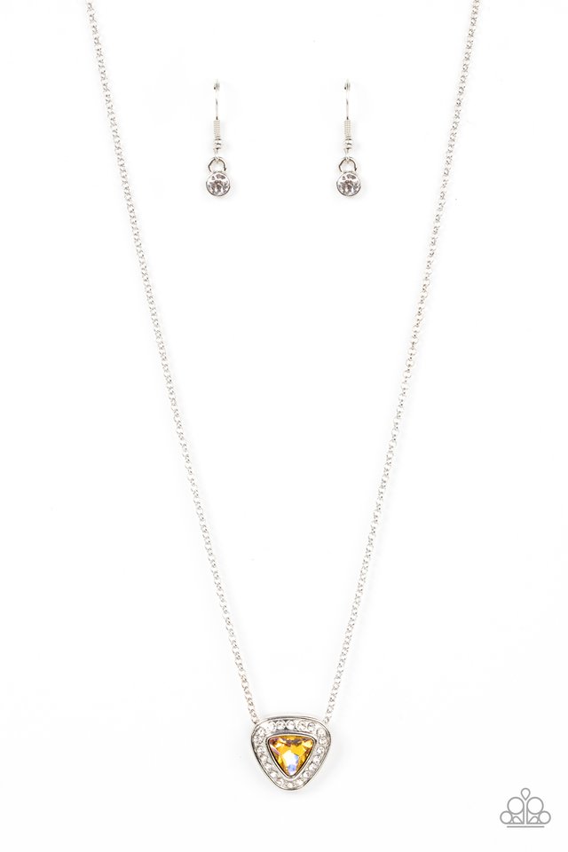 The Whole Package - Yellow - Paparazzi Necklace Image
