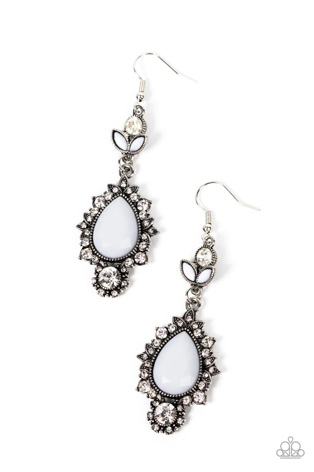 SELFIE-Esteem - White - Paparazzi Earring Image