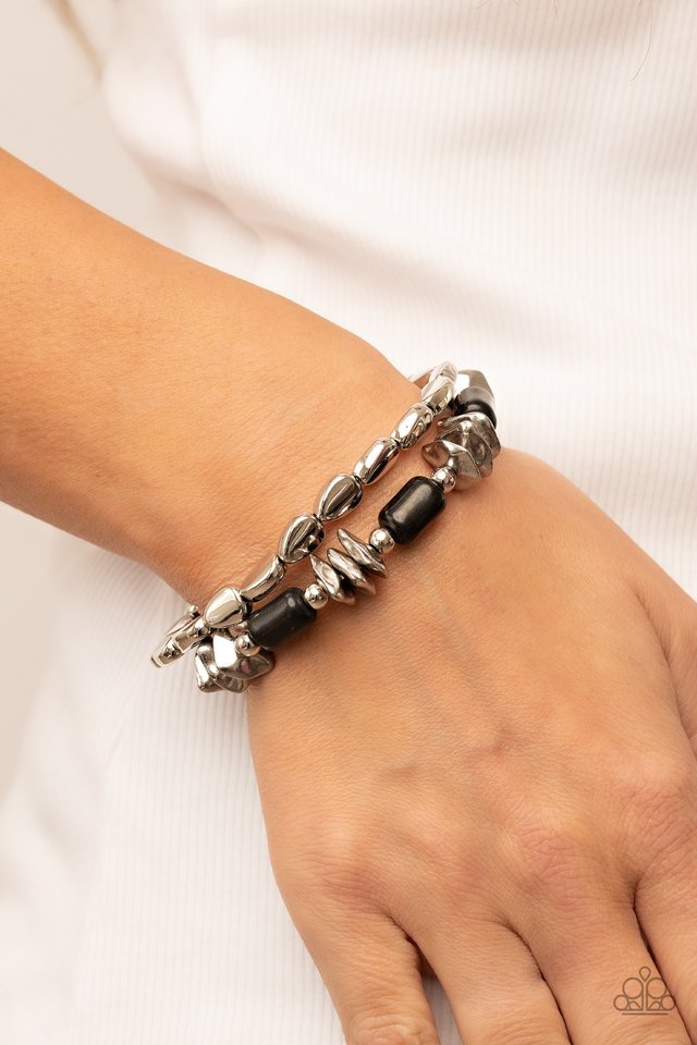Canyon Cavern - Black - Paparazzi Bracelet Image