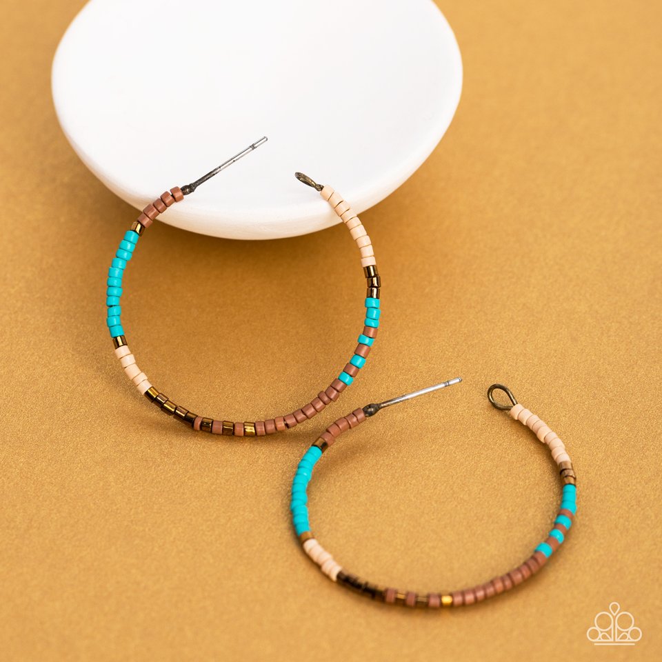 Joshua Tree Tourist - Brass - Paparazzi Earring Image