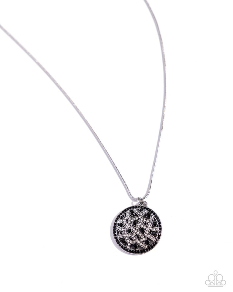 Exclusive Emblem - Black - Paparazzi Necklace Image