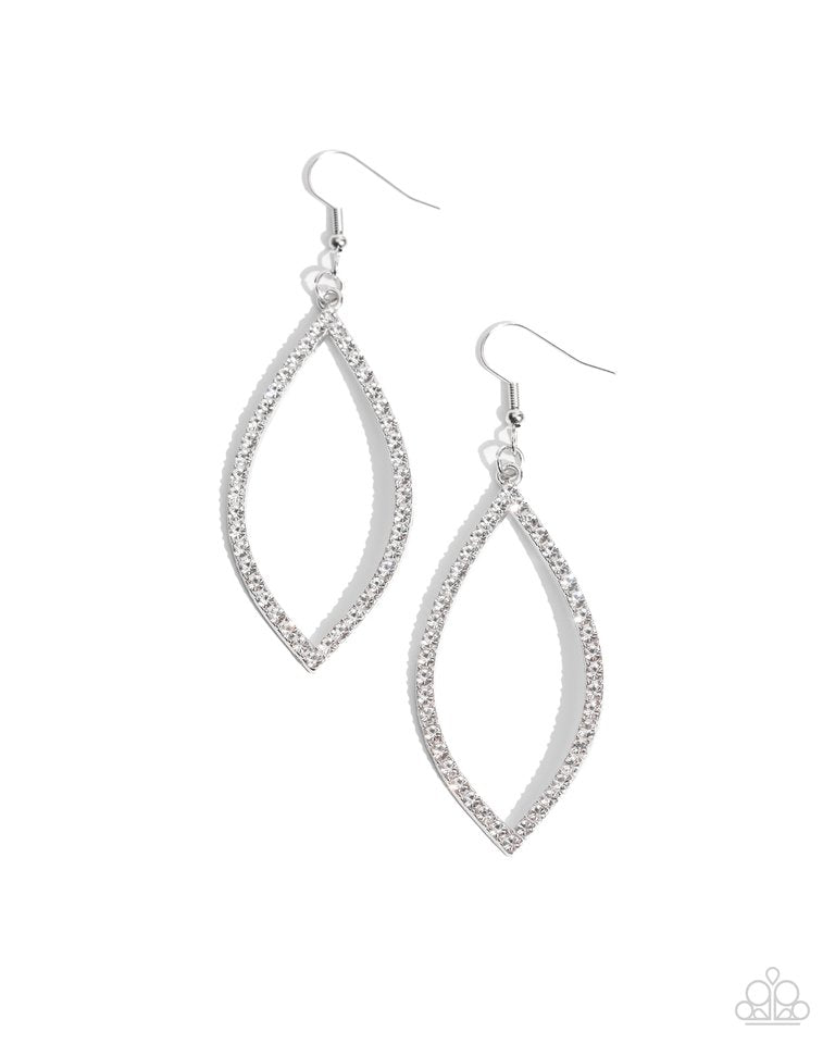 Prosperous Prospects - White - Paparazzi Earring Image