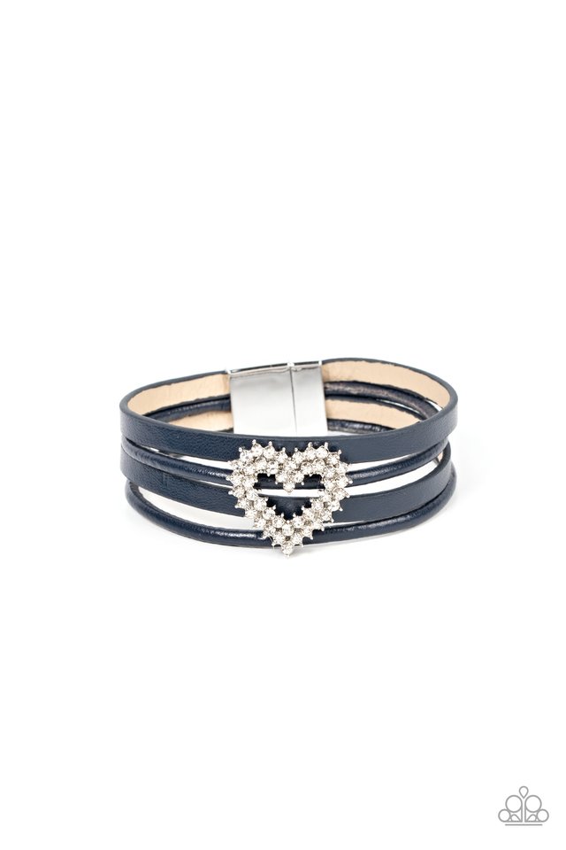 Wildly in Love - Blue - Paparazzi Bracelet Image