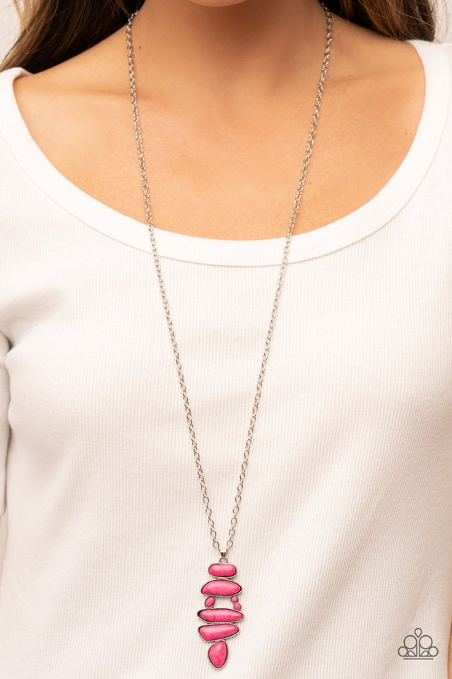 Mojave Mountaineer - Pink - Paparazzi Necklace Image