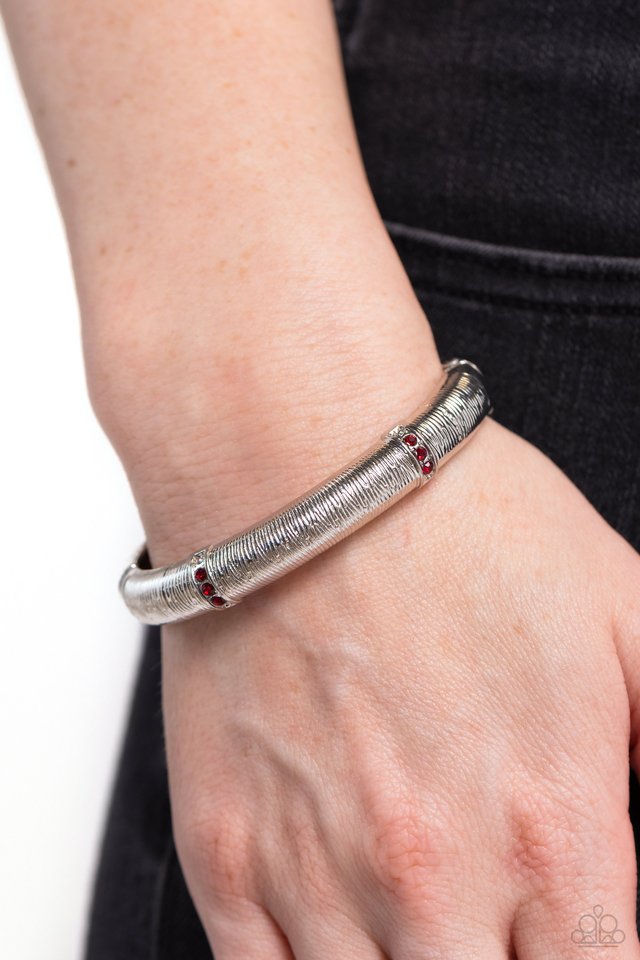 ​A Dash of Dazzle - Red - Paparazzi Bracelet Image
