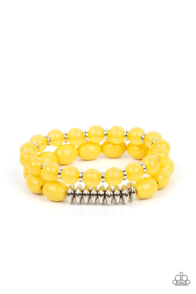 La Vida Vacation - Yellow - Paparazzi Bracelet Image