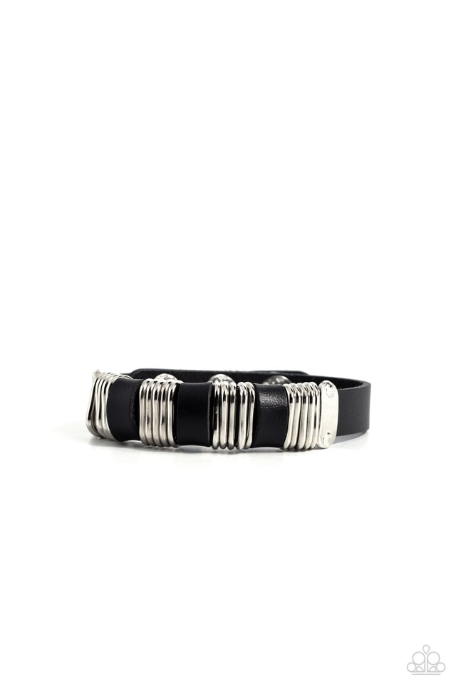 Hardware Hustle - Black - Paparazzi Bracelet Image