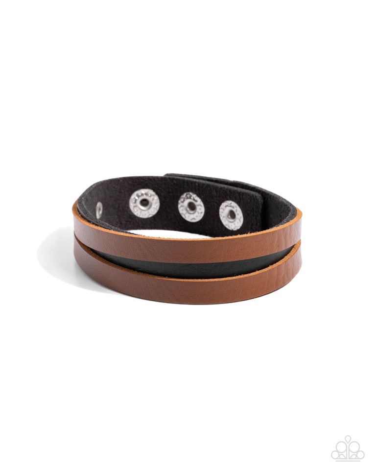 Terra Traveler - Black - Paparazzi Bracelet Image