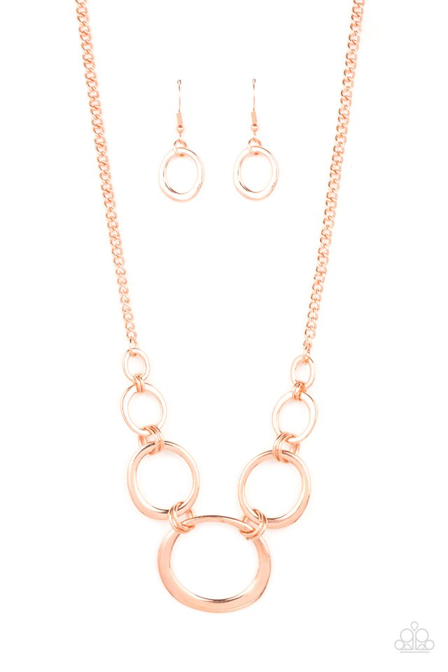 Short Circuit - Copper - Paparazzi Necklace Image