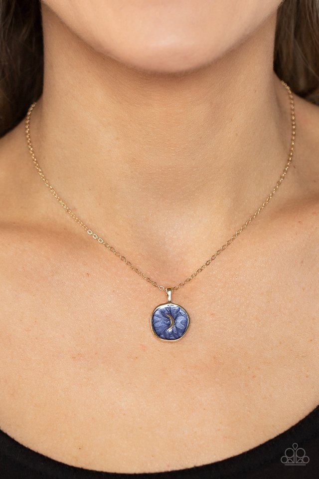 Moon Magic - Blue - Paparazzi Necklace Image