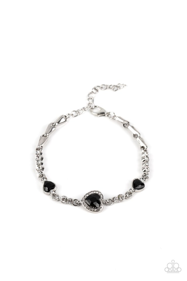 Amor Actually - Black - Paparazzi Bracelet Image