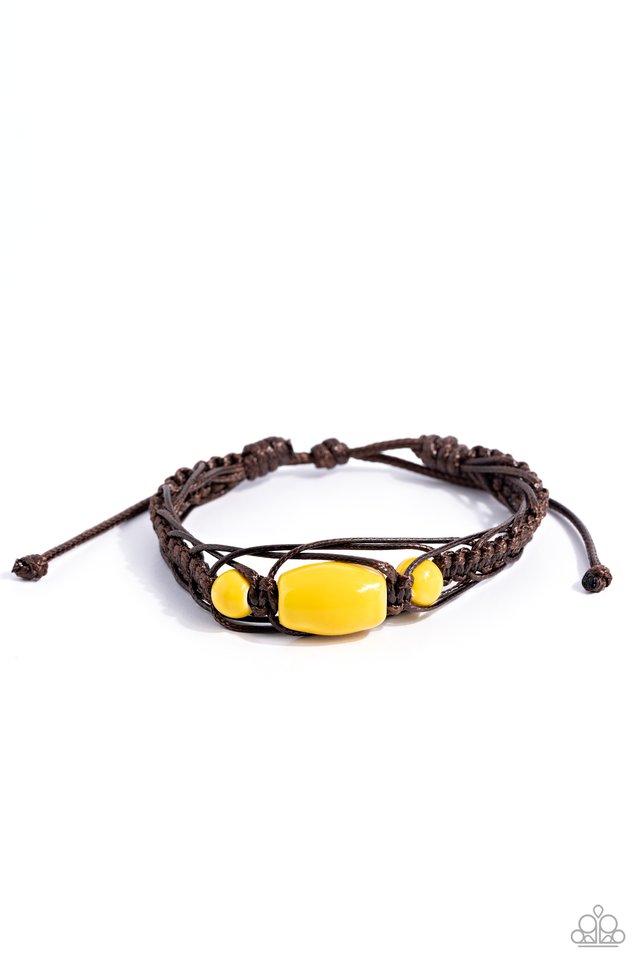 SOJOURN On - Yellow - Paparazzi Bracelet Image