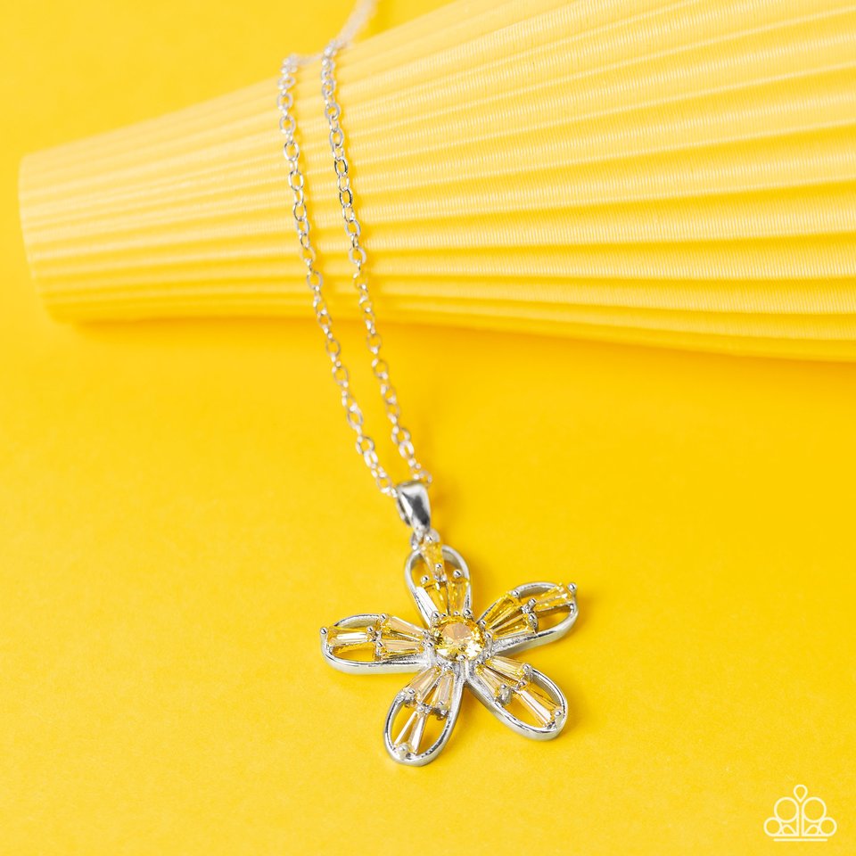 Botanical Ballad - Yellow - Paparazzi Necklace Image