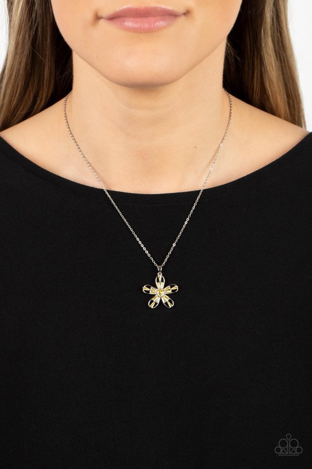 Botanical Ballad - Yellow - Paparazzi Necklace Image
