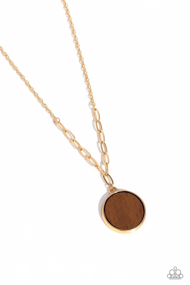 WOODnt Dream of It - Gold - Paparazzi Necklace Image