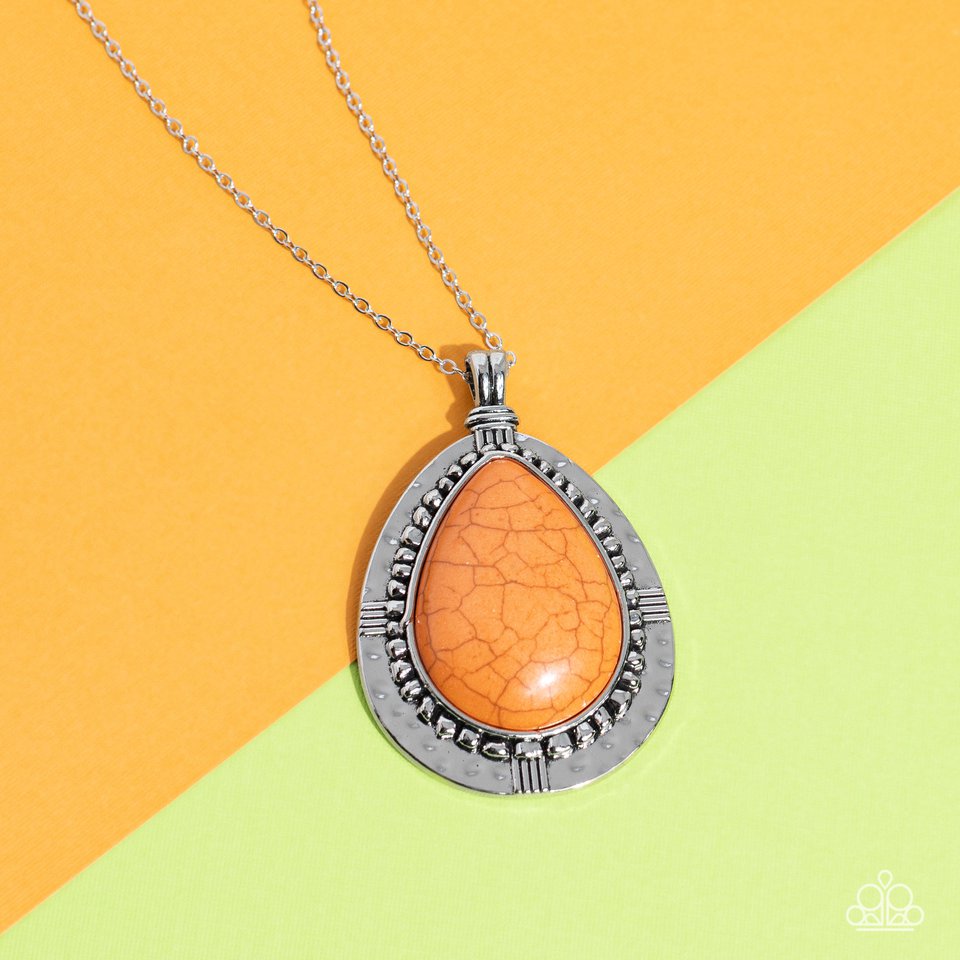 Western Wilderness - Orange - Paparazzi Necklace Image