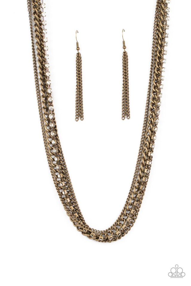 Free to CHAINge My Mind - Brass - Paparazzi Necklace Image