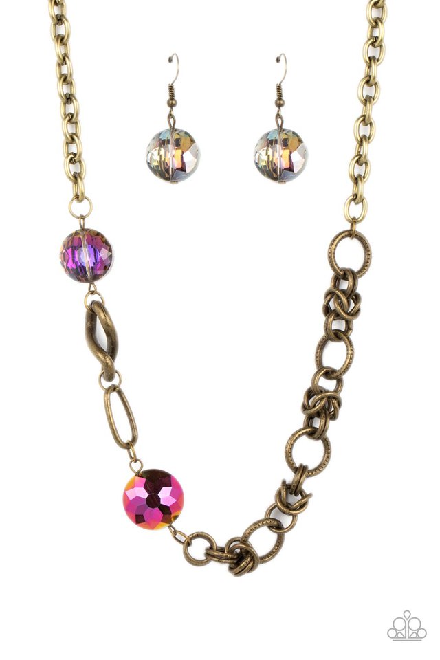 Celestially Celtic - Brass - Paparazzi Necklace Image